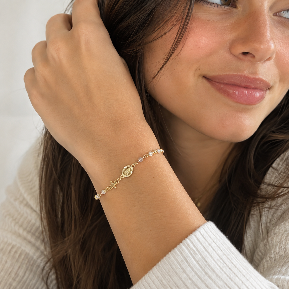 Pulsera Rosario · Acabado  Premium