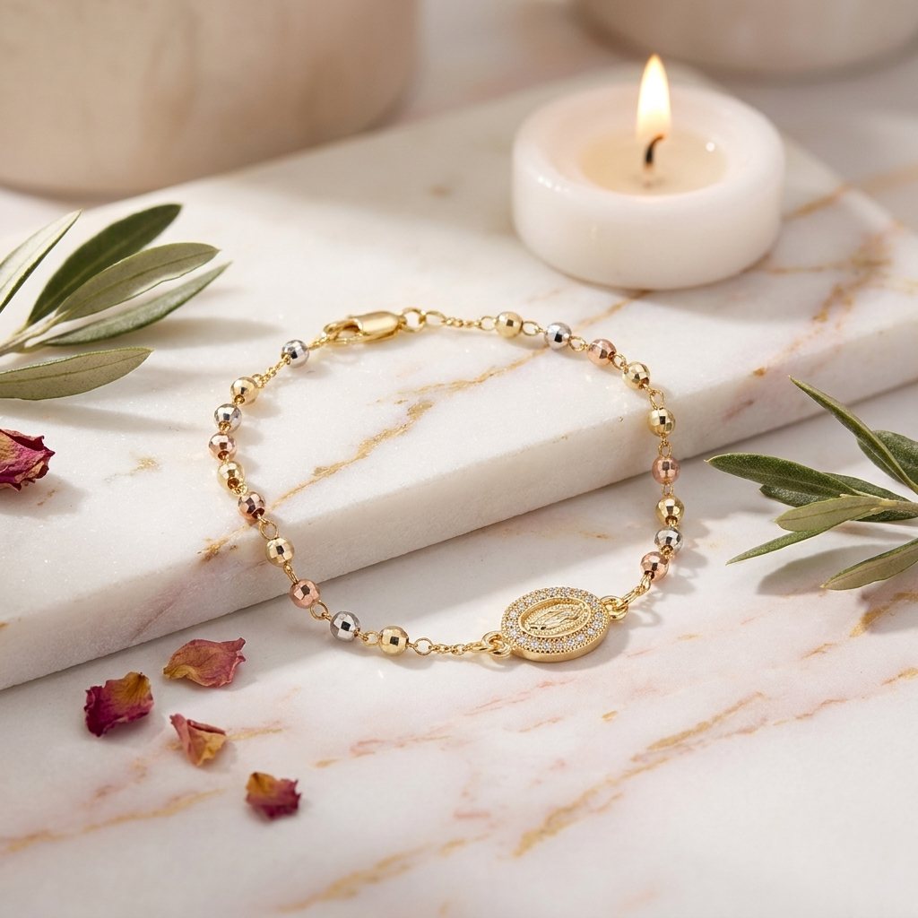 Pulsera Rosario · Acabado  Premium